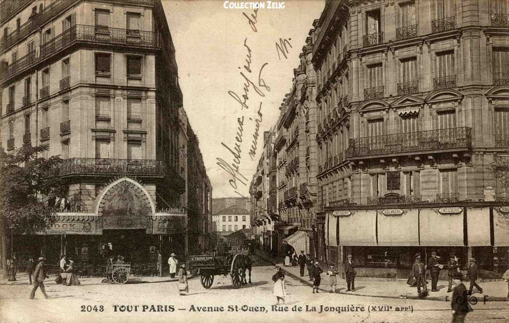 2043 - Avenue de St-Ouen, Rue de la Jonquière