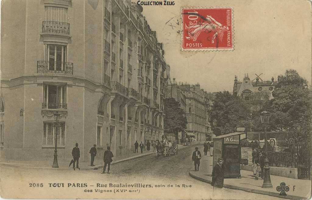 2085 - Rue Boulainvilliers à la Rue des Vignes