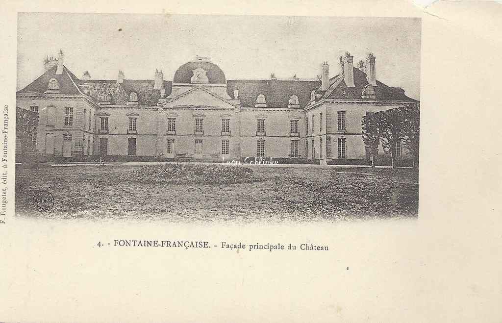21-Fontaine-Française - Façade du Château (F.Rougetet 4)