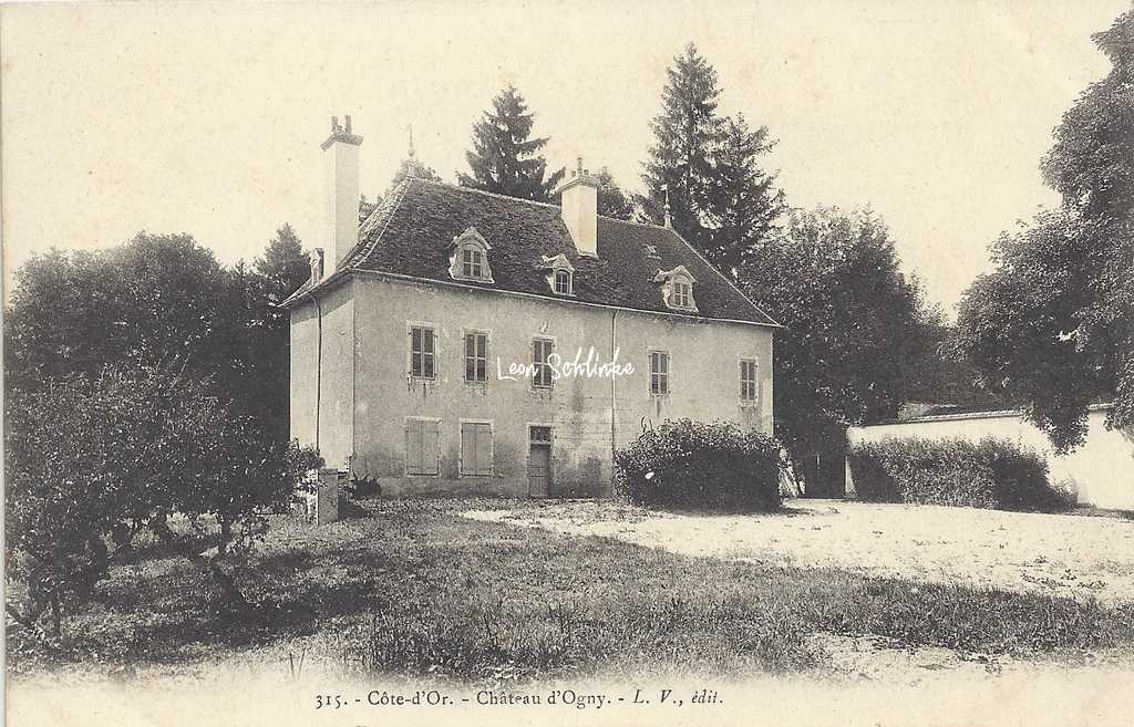 21-Marcilly-Ogny - 315 - Château d'Ogny (L.V. Edit)