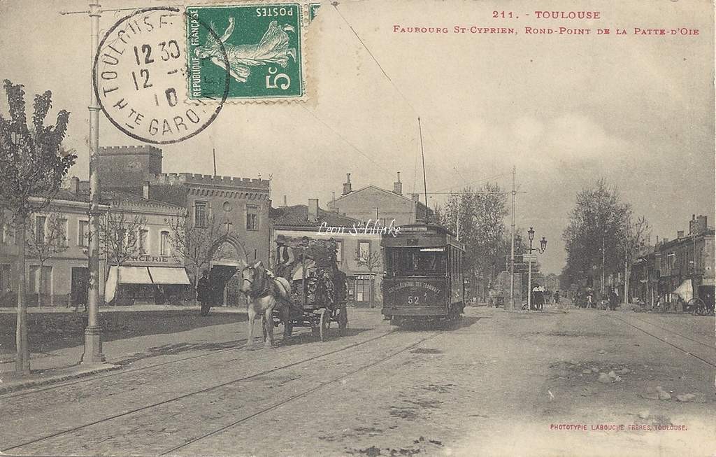 211 - Faubourg St-Cyprien - Rond-Point de la Patte d'Oie