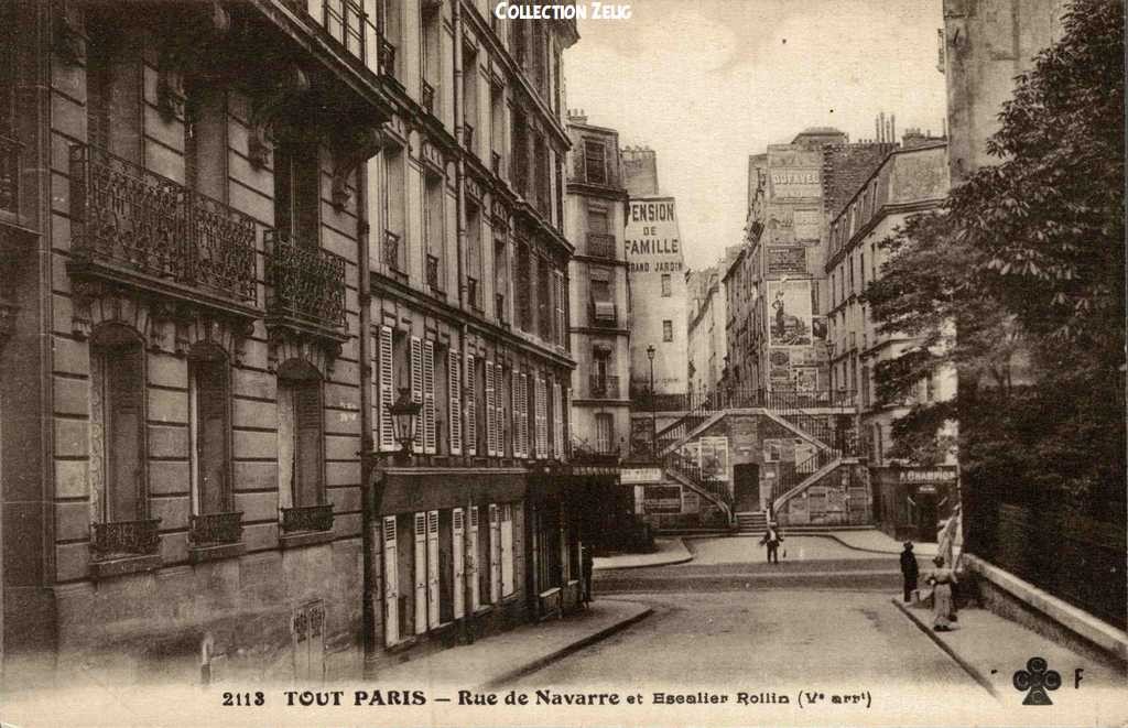 2113 - Rue de Navarre et escalier Rollin