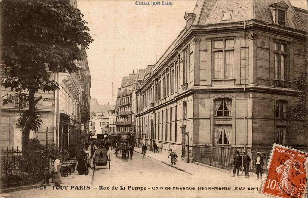 2126 - Rue de la Pompe, coin de l'Avenue Henri-Martin