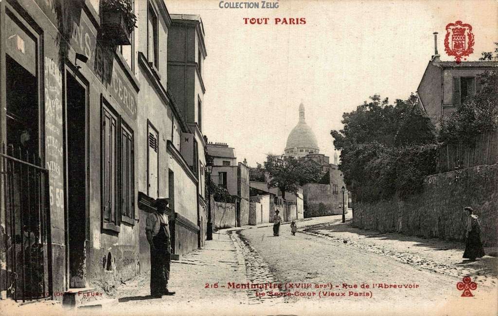215 - Montmartre - Rue de l'Abreuvoir - Le Sacré-Coeur