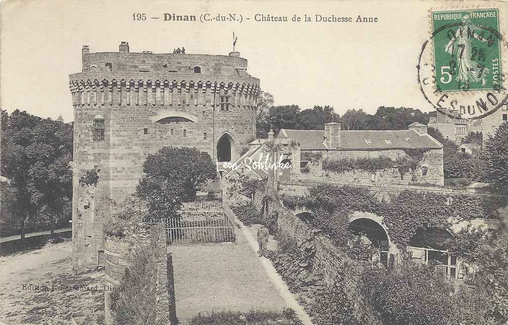 22-Dinan - Château de la Duchesse Anne (J.Possemard 195)