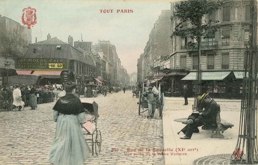 230 - Rue de la Roquette vue de la Place Voltaire