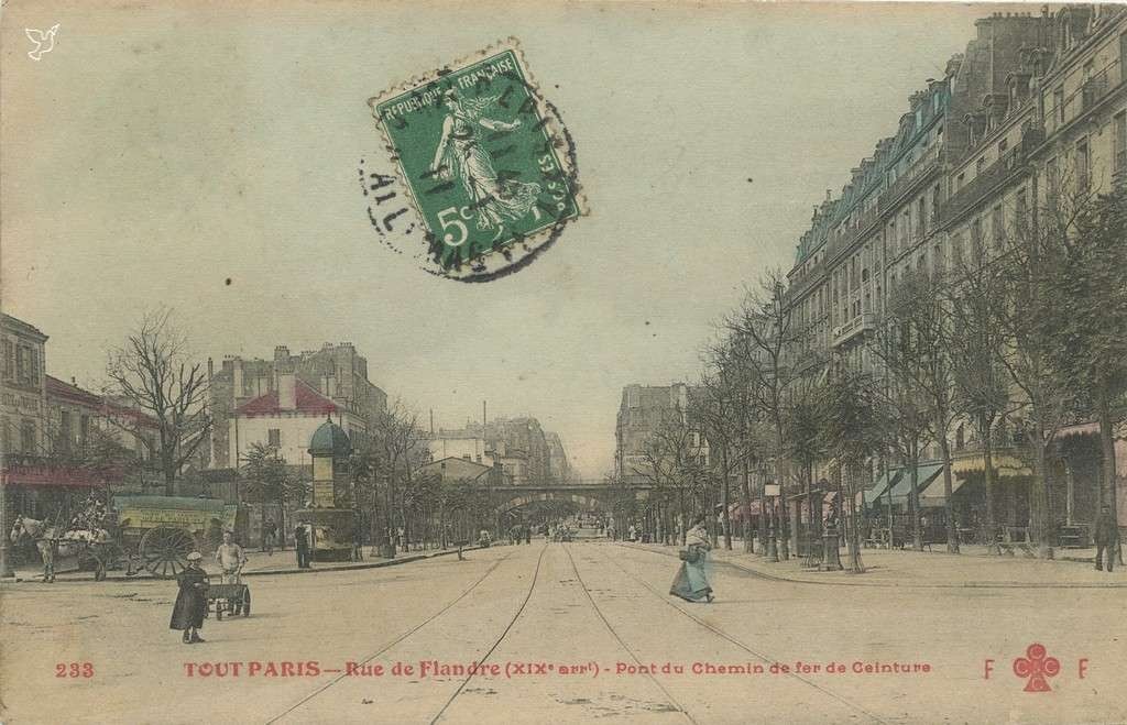 233 - Rue de Flandre - Pont du Chemin de Fer de Ceinture