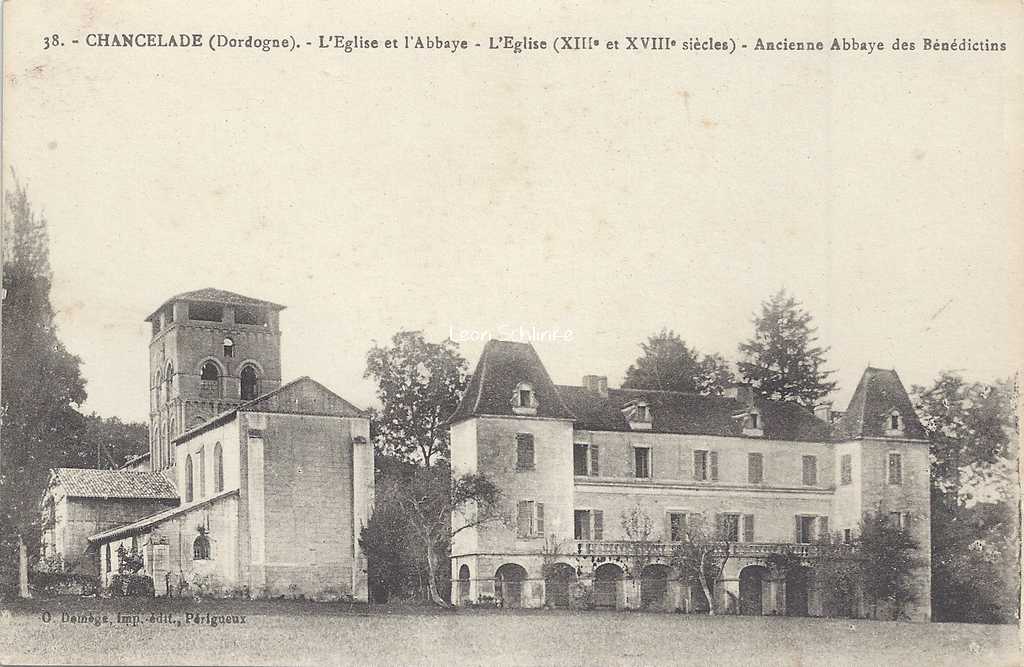 24-Chancelade - 38 - L'Eglise et l'Abbaye des Bénédictins (O.Domège)