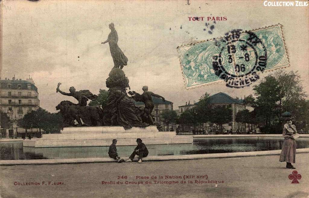 246 - Place de la Nation - Groupe du Triomphe de la République