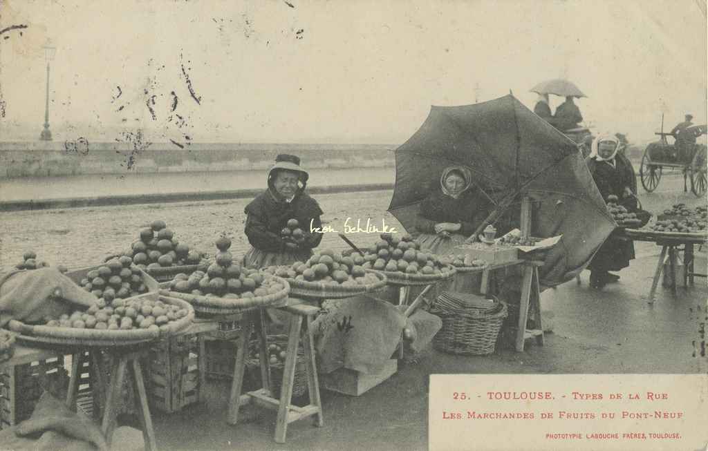 25 - Types de la Rue - Les Marchandes de Fruits du Pont-Neuf