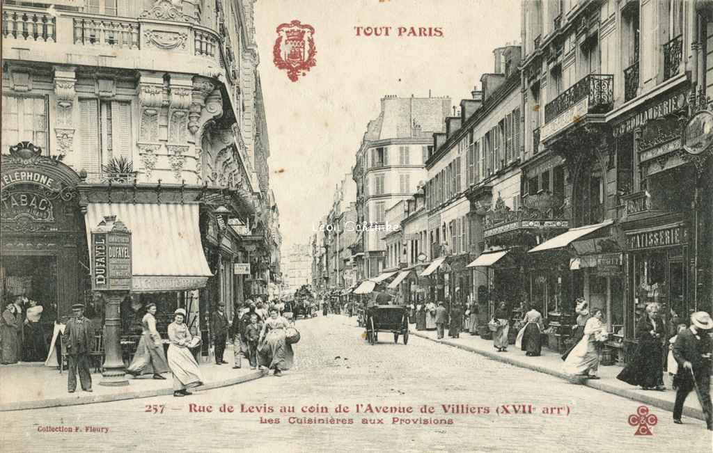 257 - Rue de Levis au coin de l'Avenue de Villiers