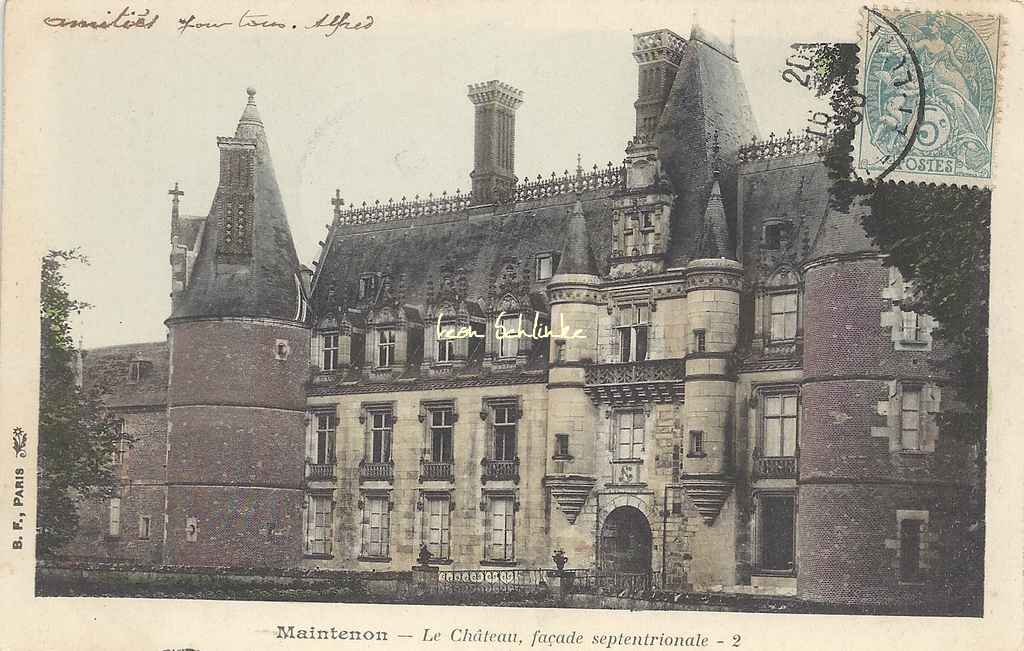 28- Maintenon - Le Château, façade septentrionale (BF 2)