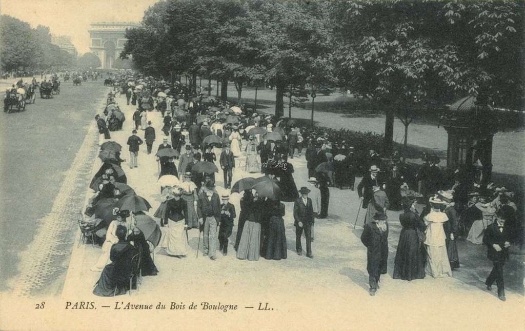 28 - PARIS - L'Avenue du Bois de Boulogne