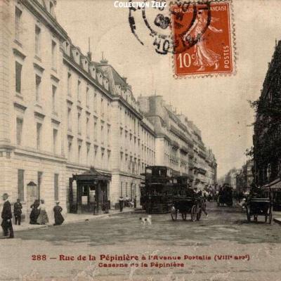 288 - Rue de la Pépinière à l'Avenue Portalis - Caserne de la Pépinière