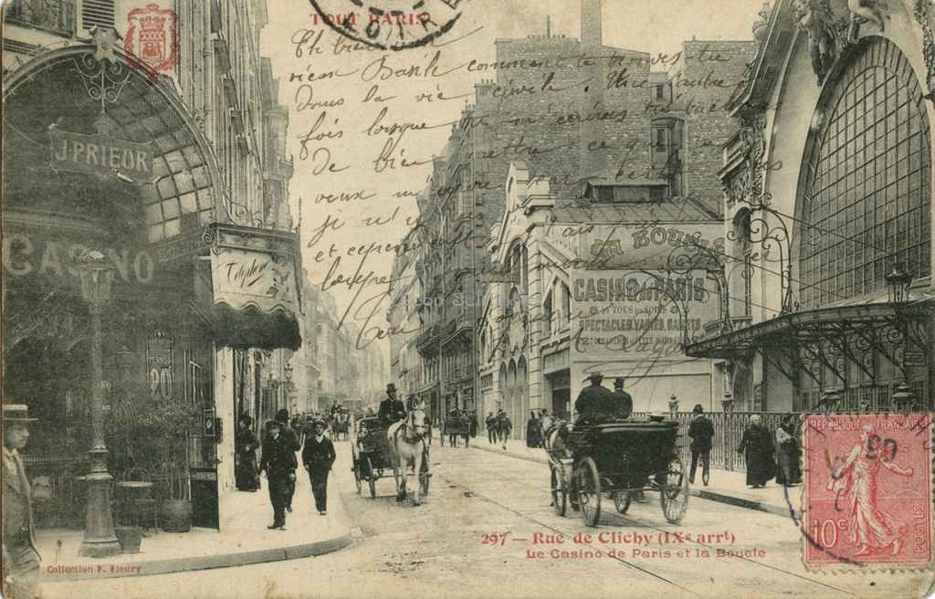 297 - Rue de Clichy, le Casino de Paris et la Boucle