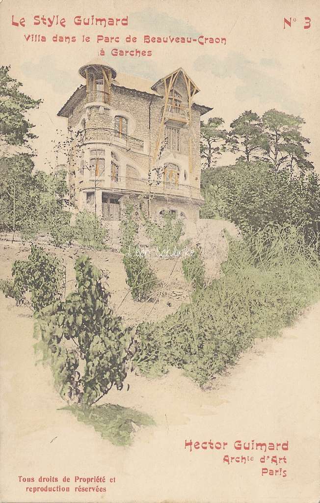 3 - Style Guimard - Villa Parc de Beauveau-Craon à Garches