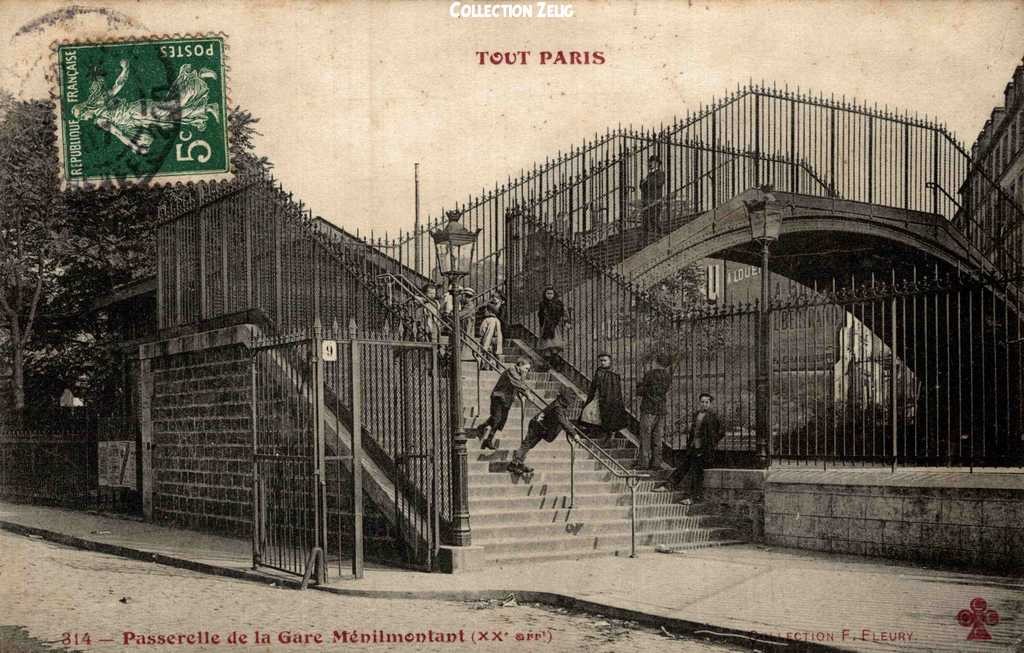 314 - Passerelle de la Gare Ménilmontant