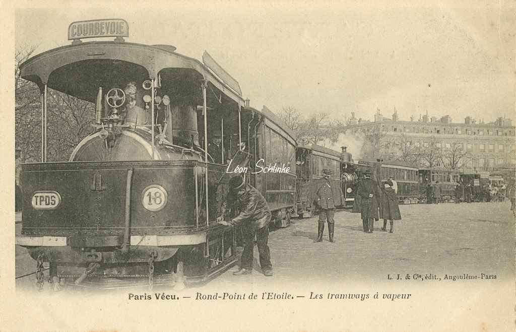 33 - Rond-Point de l'Etoile - Les tramways à vapeur
