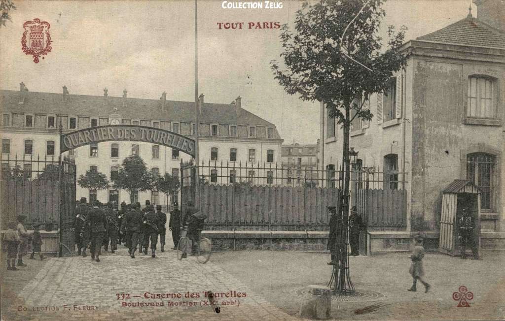 332 - Caserne des Tourelles - Boulevard Mortier