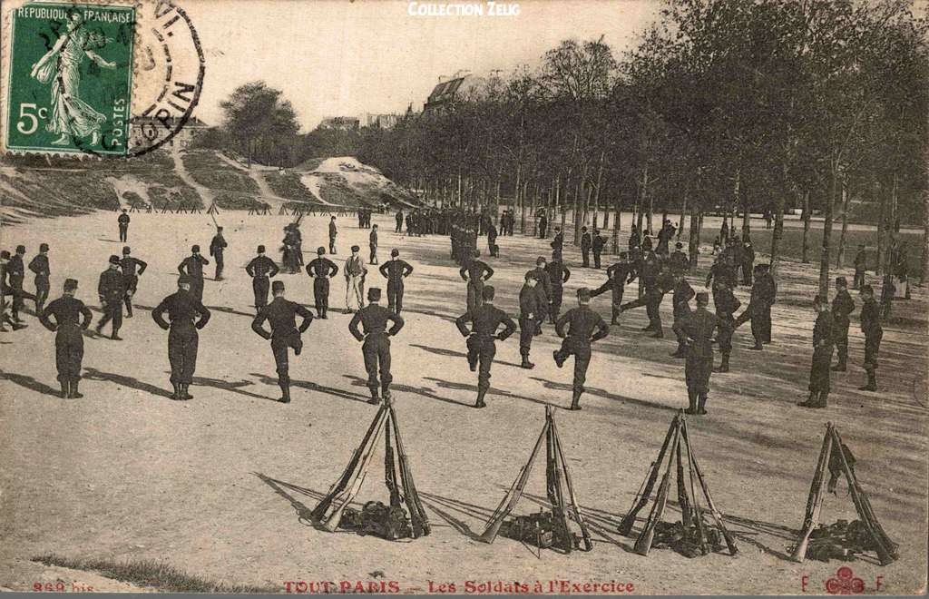 369 bis - Les Soldats à l'exercice - Porte d'Asnières
