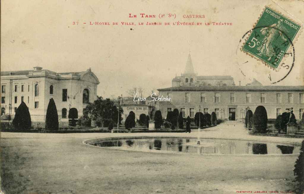 37 - Castres - L'Hôtel de Ville, le Théâtre