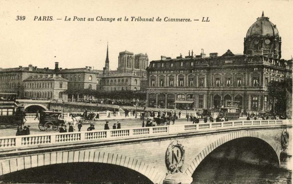 389 - PARIS - Le Pont au Change et le Tribunal de Commerce