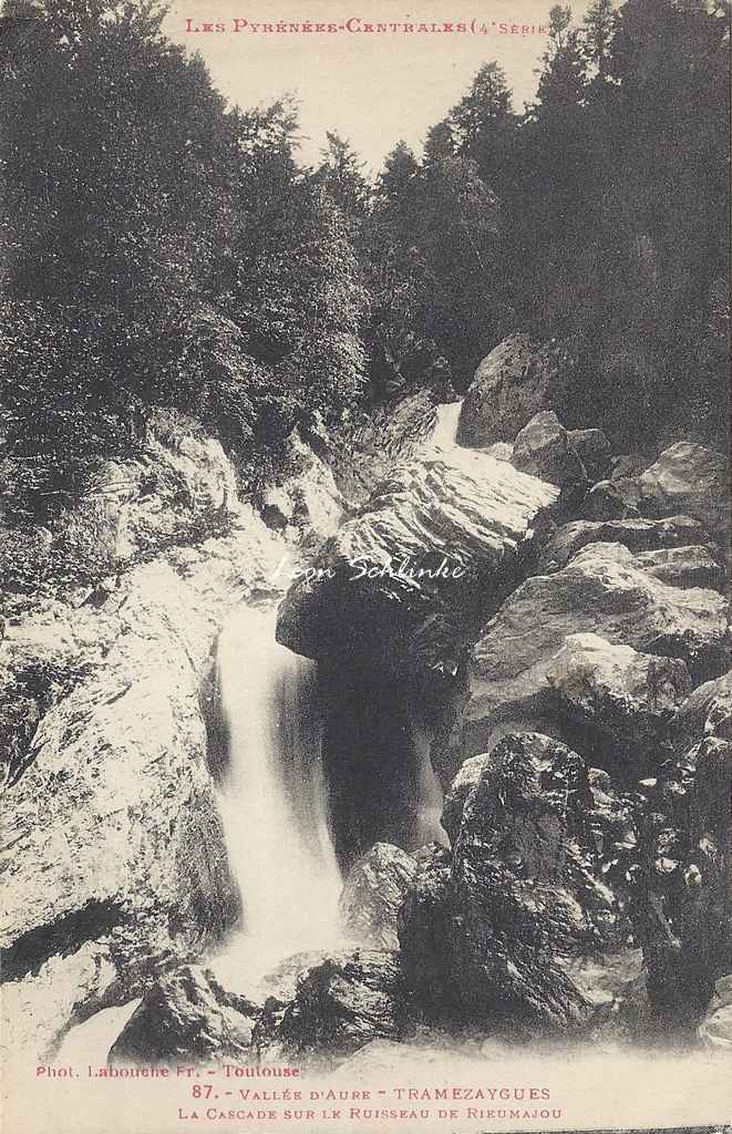 4 - 87 - Vallée d'Aure - Tramezaygues, cascade de Rieumajou