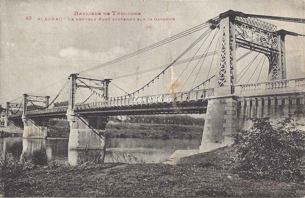 40 - Blagnac - Le nouveau Pont suspendu sur la Garonne