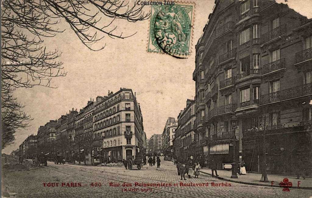 420 - Rue des Poissonniers et Boulevard Barbès