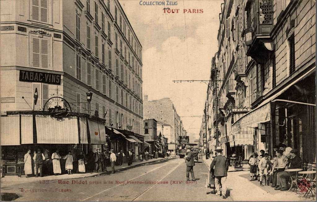 432 - Rue Didot prise de la Rue Pierre-Larousse