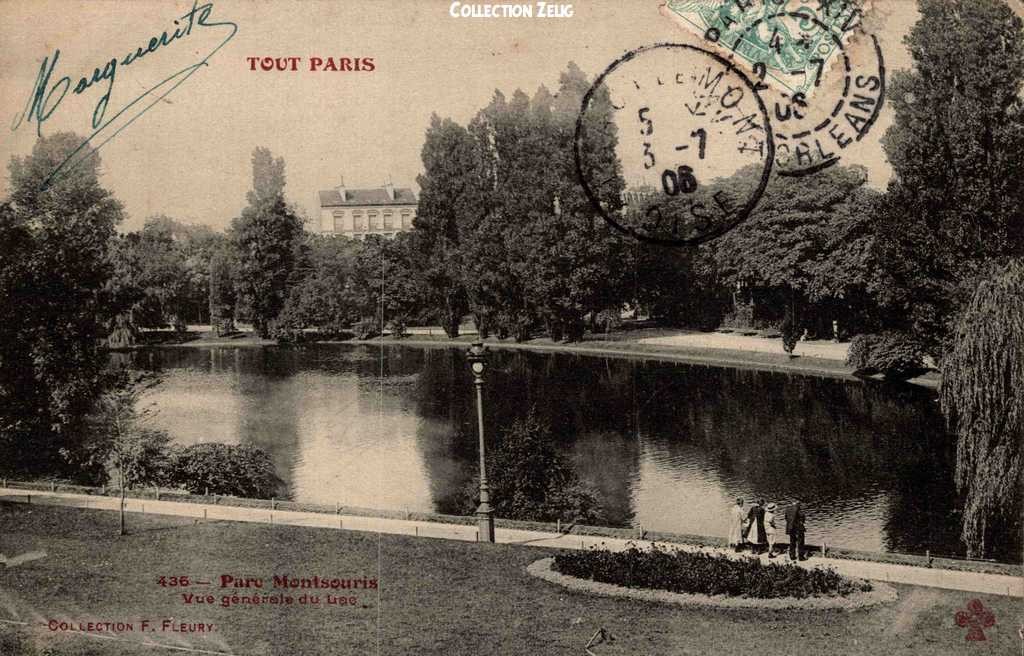 436 - Parc Montsouris - Vue générale du Lac