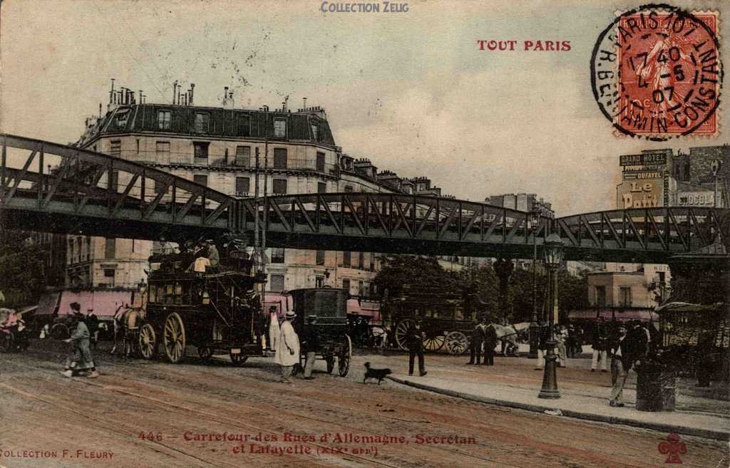 446 - Carrefour des Rues d'Allemagne, Secrétan et Lafayette