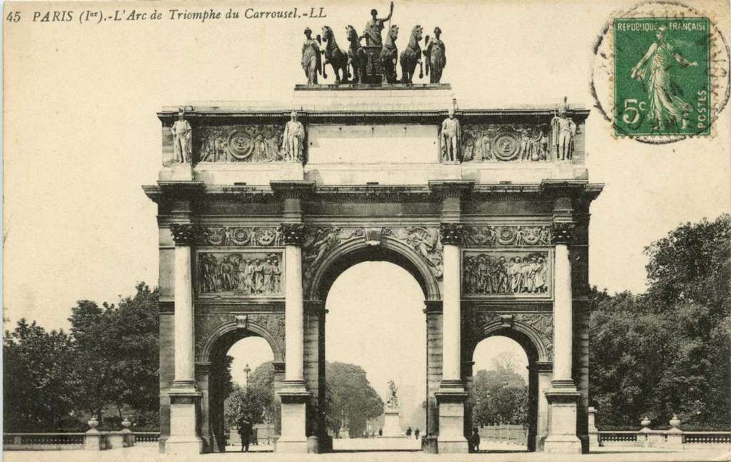 45 - PARIS - L'Arc de Triomphe du Carrousel.