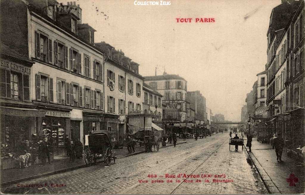 462 - Rue d'Avron - Vue prise de la Rue de la Réunion