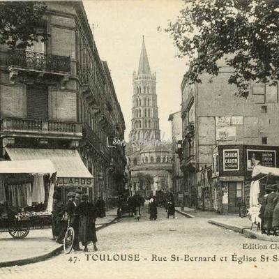 47 - Rue St-Bernard et église St-Sernin