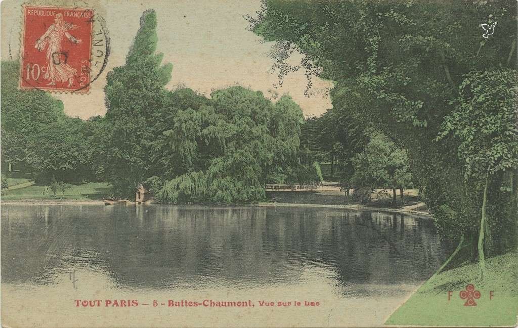 5 - Buttes-Chaumont, vue sur le Lac