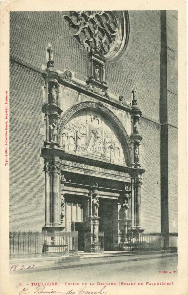 5 - Eglise de la Dalbade, relief de Falguières