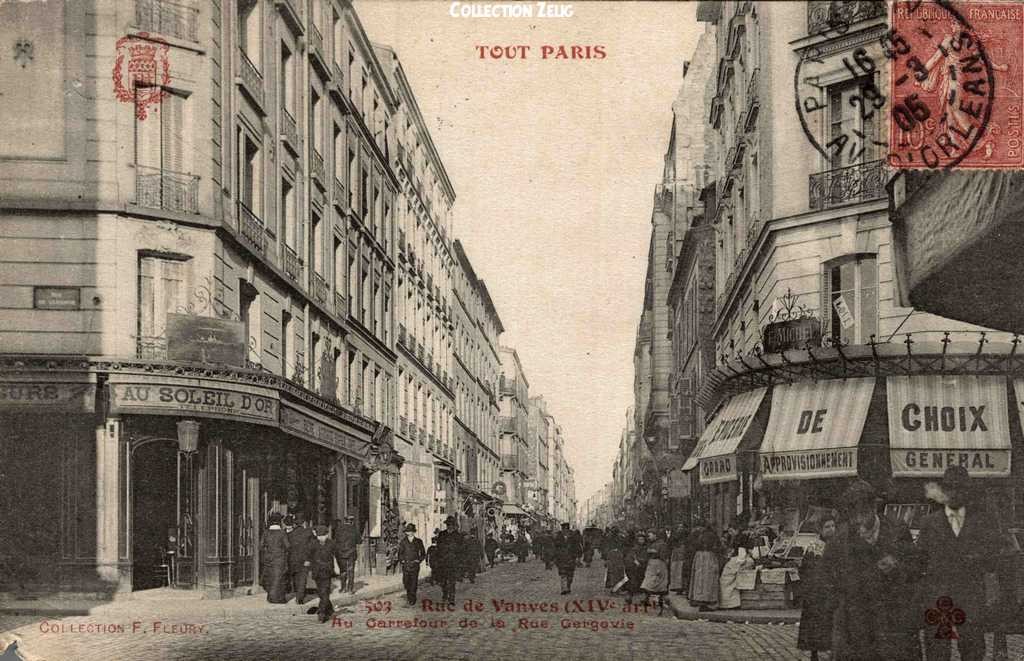 503 - Rue de Vanves au Carrefour de la Rue de Gergovie