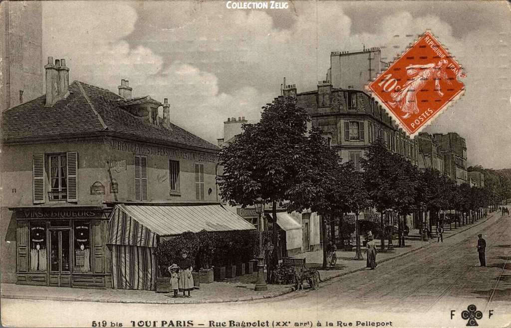 519 bis - Rue de Bagnolet à la Rue Pelleport