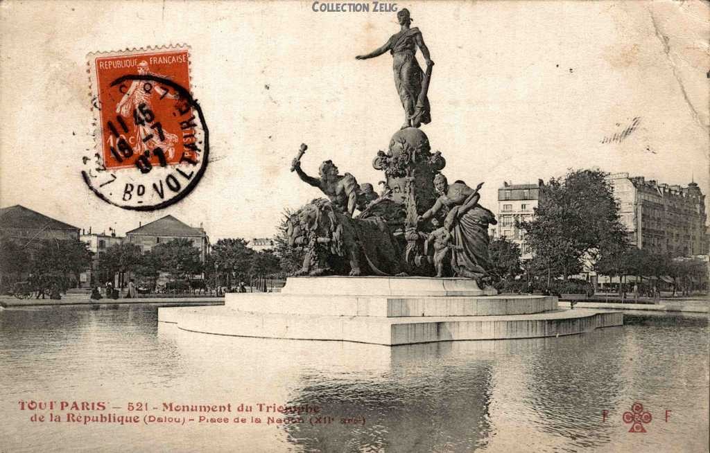 521 - Monument du Triomphe de la République (Dalou) - Place de la Nation