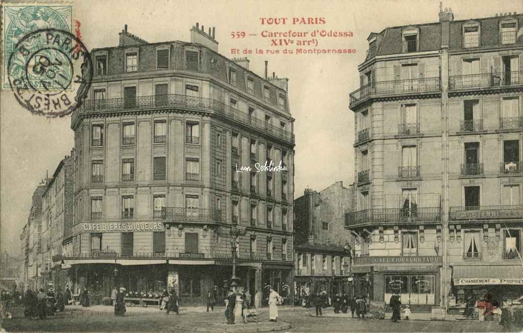559 - Carrefour d'Odessa et de la rue du Montparnasse