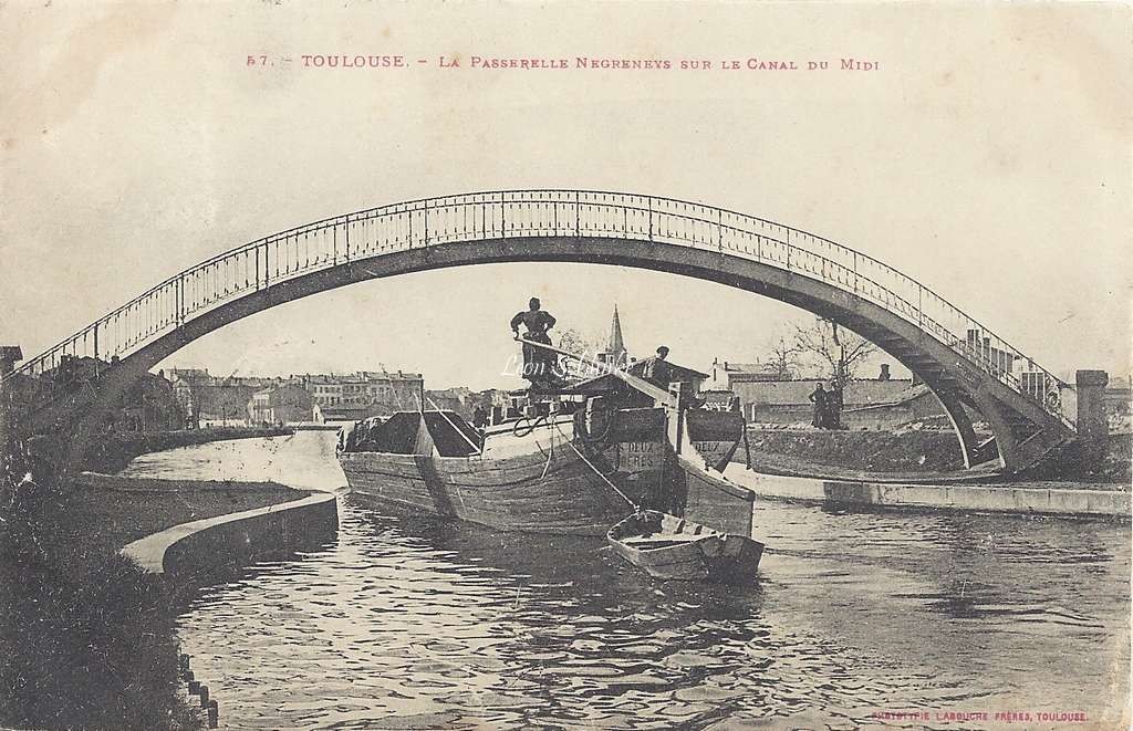 57 - La Passerelle Negreneys sur le Canal du Midi