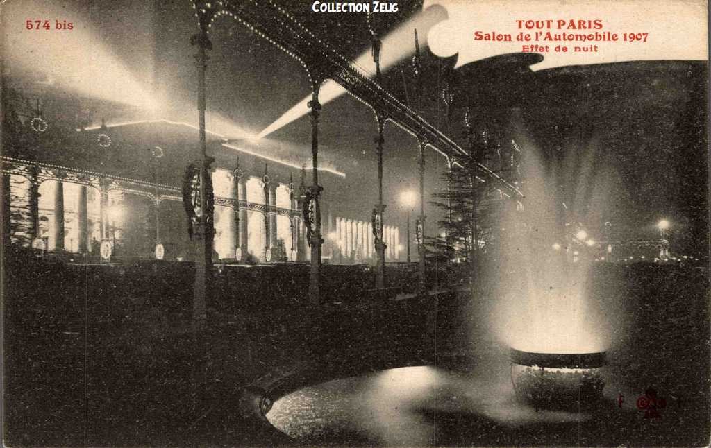 574 bis - Salon de l'Automobile 1907 - Effet de Nuit