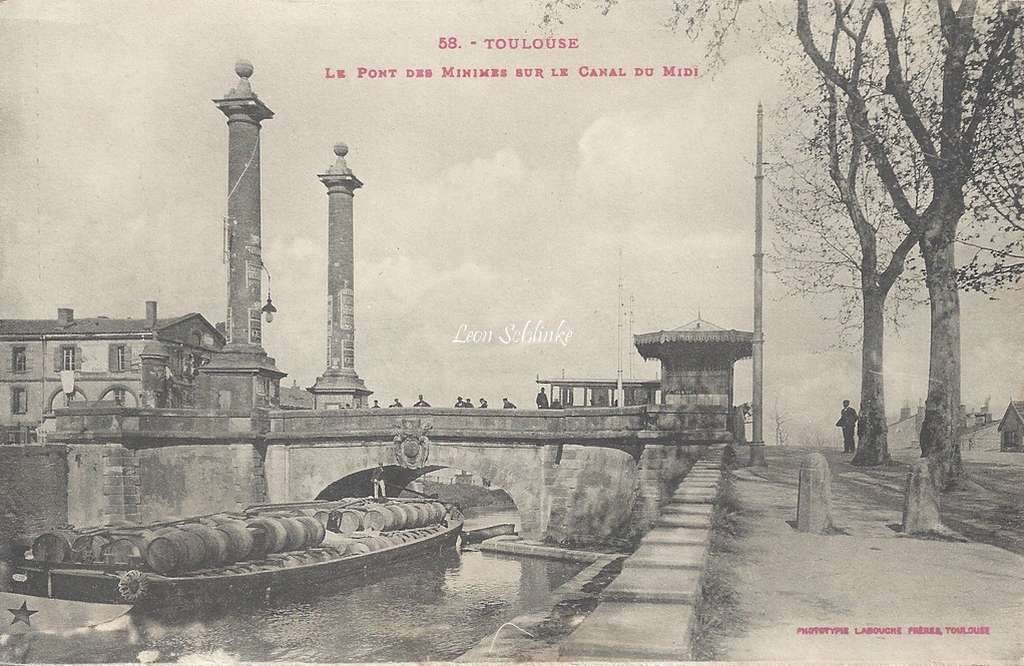 58 - Le Pont des Minimes sur le Canal du Midi