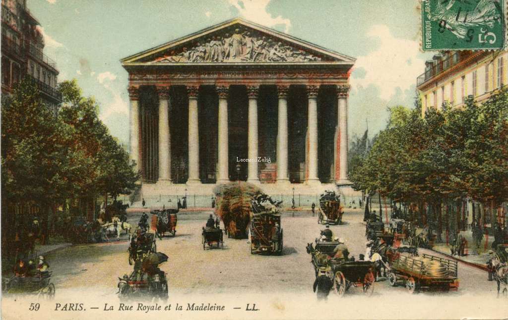 59 - PARIS - La Rue Royale et la Madeleine