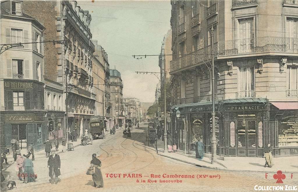 605 bis - Rue Cambronne à la Rue Lecourbe