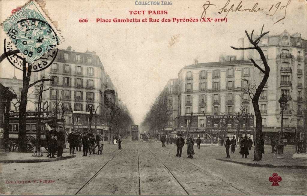 606 - Place Gambetta et Rue des Pyrénées