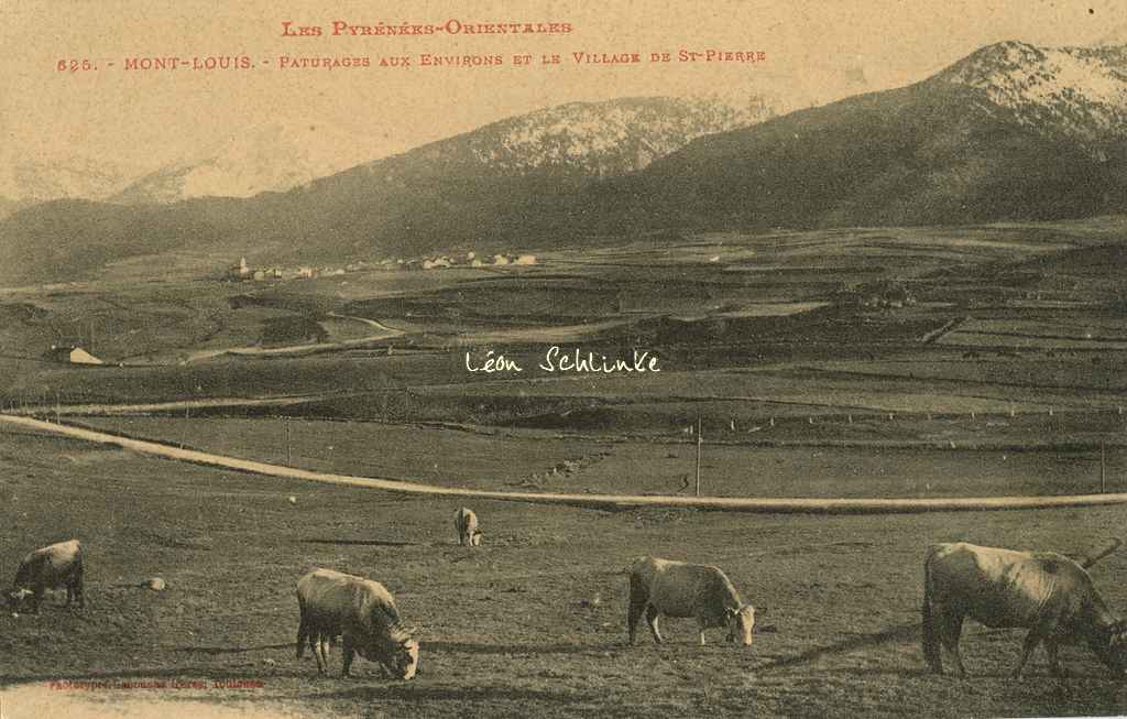 625 - Mont Louis - Pâturages et Village de Saint-Pierre