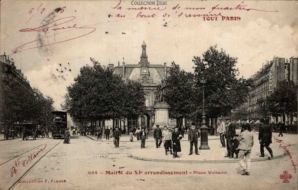 644 - Mairie du XI° arrondissement - Place Voltaire
