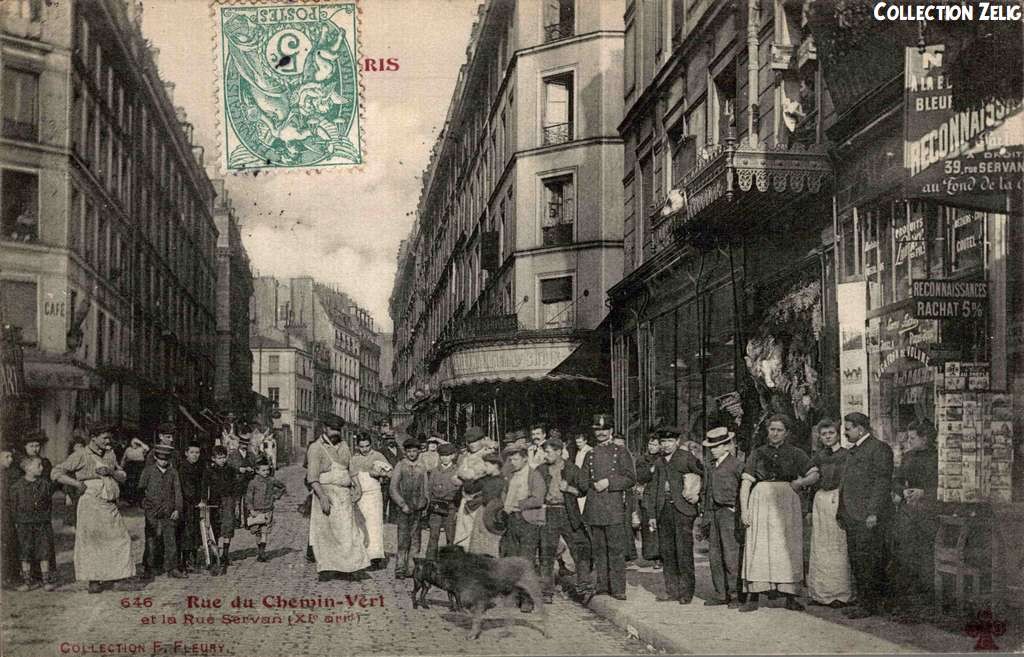 646 - Rue du Chemin Vert et la Rue Servan